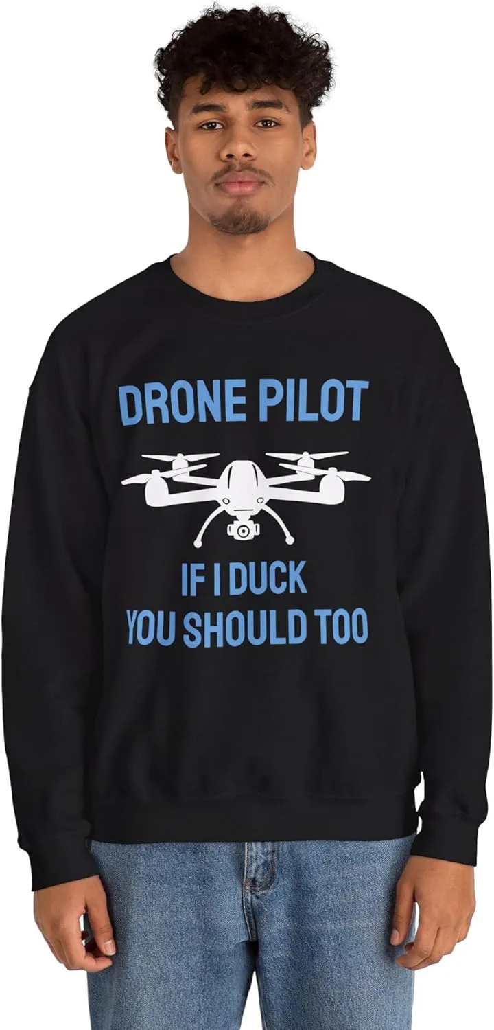 Толстовка Drone Pilot Unisex, Funny Crewneck Shirt — фото 3