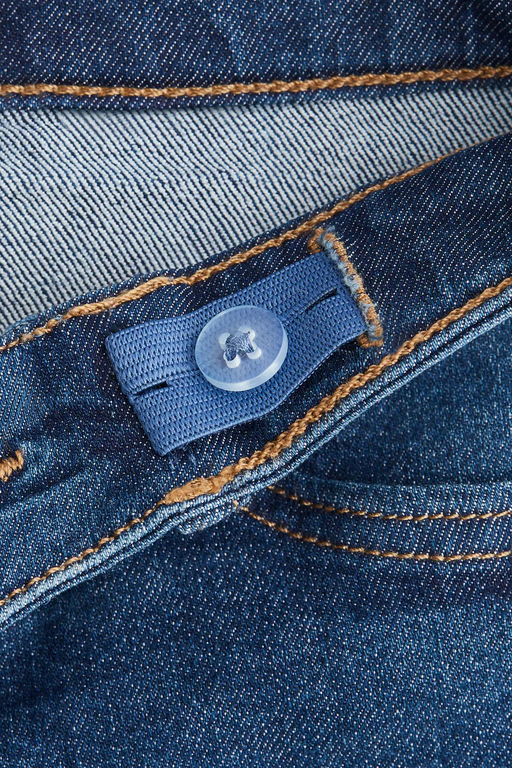 Джинсы с широкими штанинами из суперэластичной ткани H&M, Dunkles Denimblau — фото 3