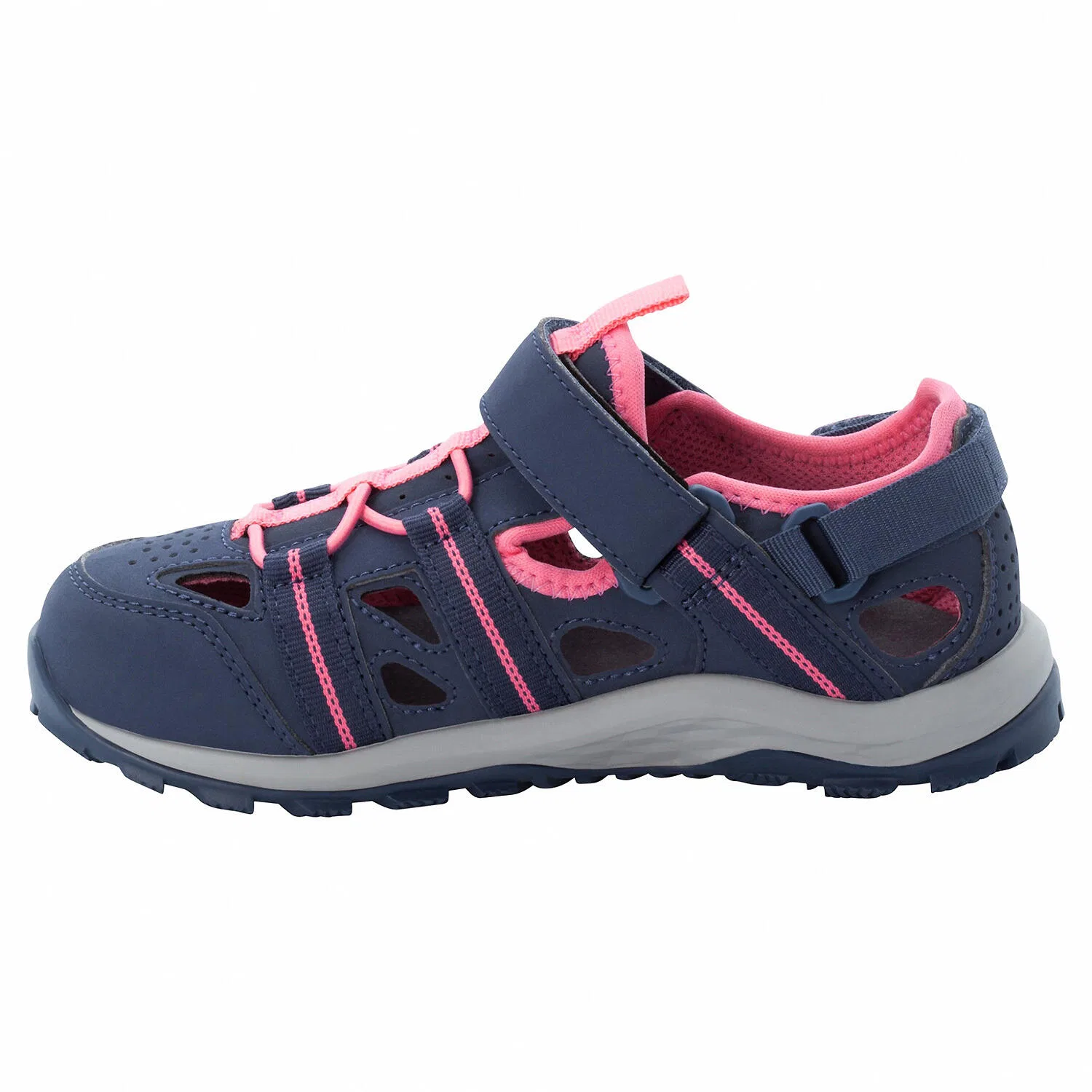 Детские сандалии-треккинг Sun Climber Jack Wolfskin, Blau Korallenrosa — фото 3