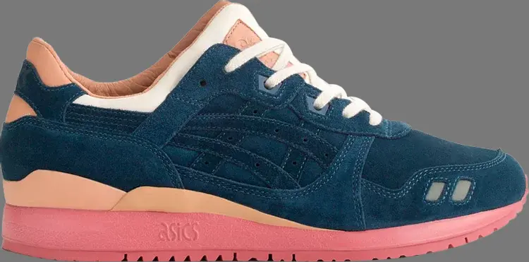 Кроссовки packer shoes x j.crew x gel lyte 3 '1907 collection navy' Asics, синий — фото 2