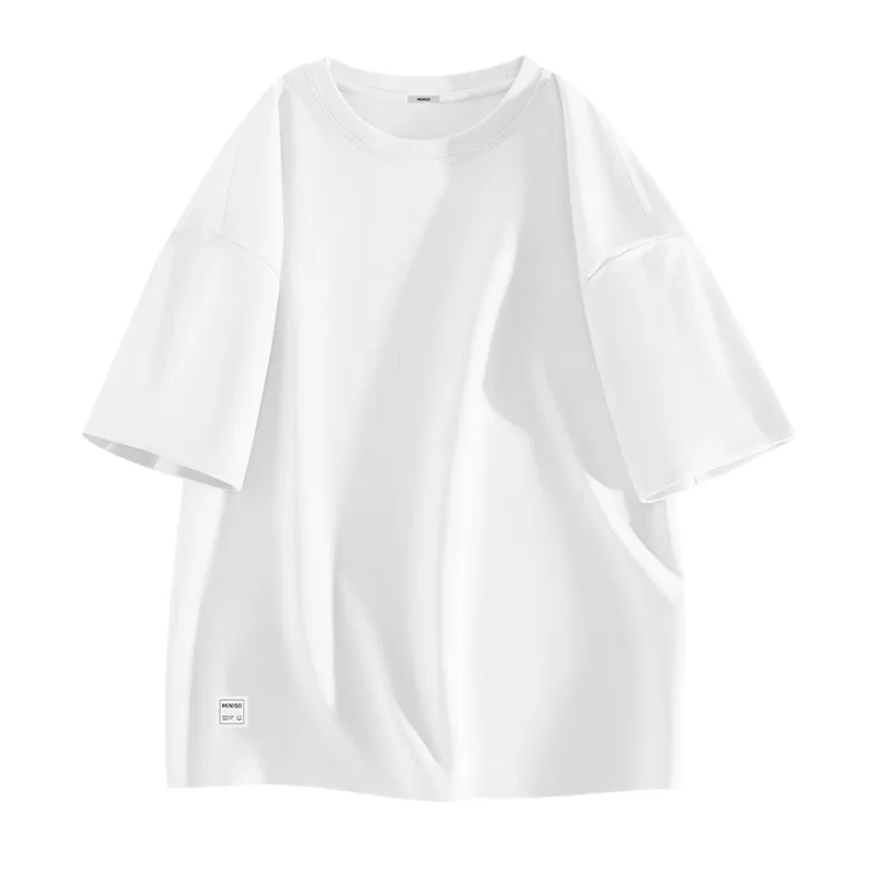 Детская футболка с длинным рукавом 2-pack MINISO, White+White — фото 3