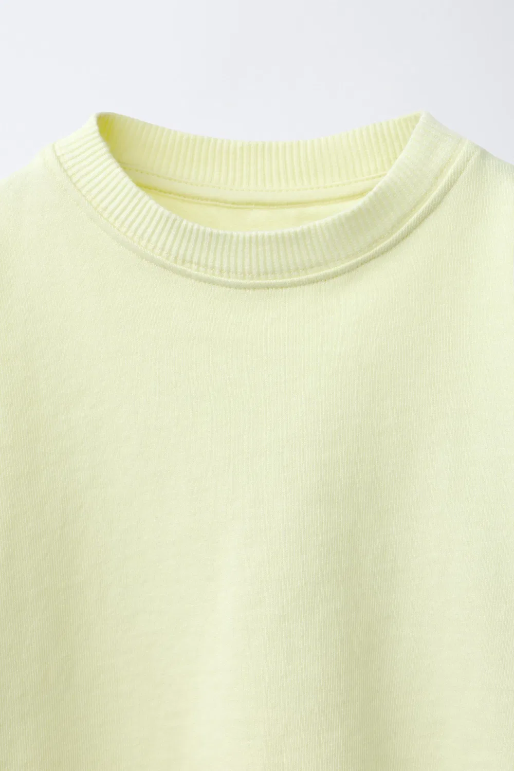 Однотонная толстовка оверлока ZARA, Lime — фото 3