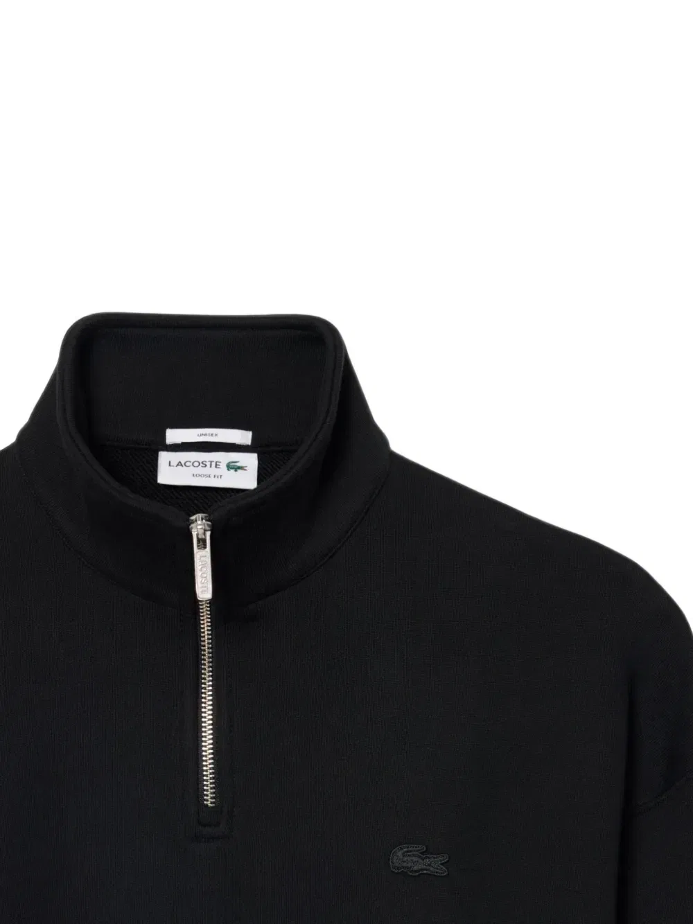 Толстовка с воротником на молнии Lacoste, черный — фото 2