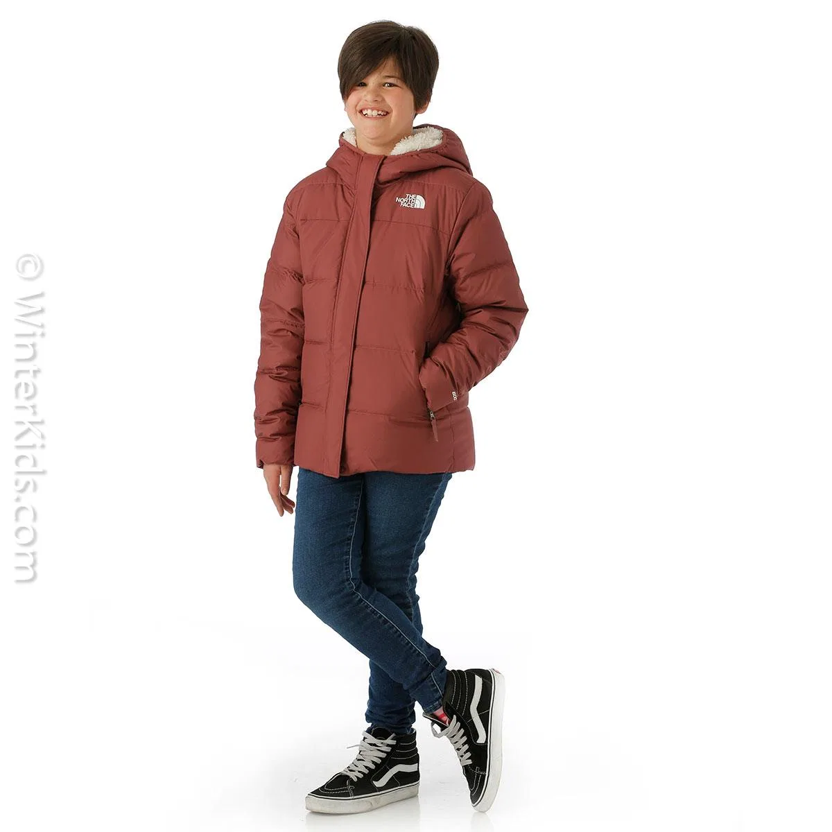 Утепленная куртка-парка с флисовой подкладкой North Down Fleece-Lined Parka The North Face, Wild Ginger — фото 2