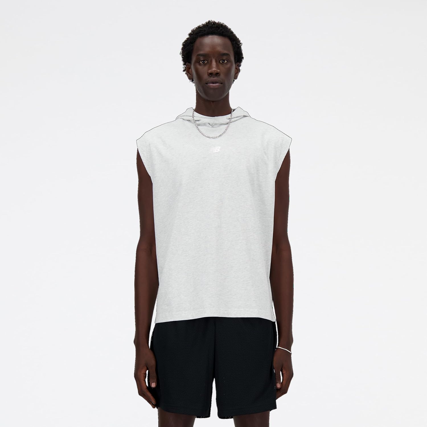 

Легкая толстовка без рукавов New Balance для мужчин, Ash Heather