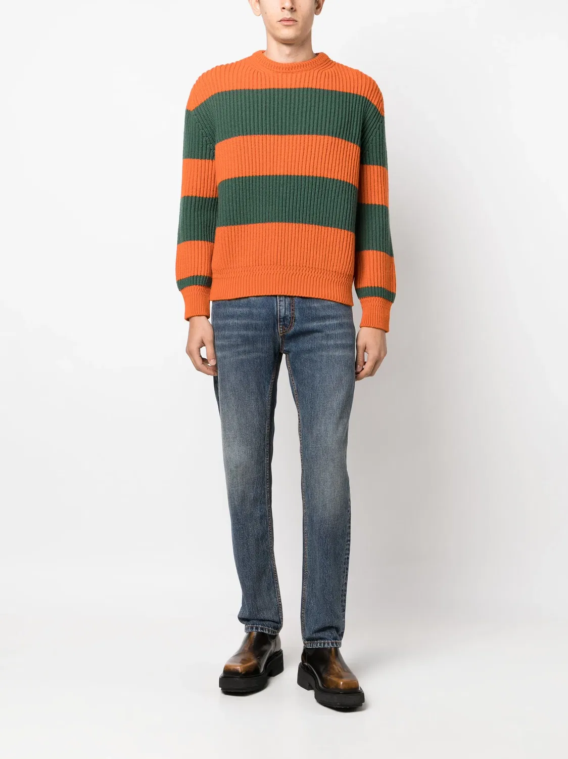 Джинсы с силуэтом Slim с мотивом Пегас ETRO, синий — фото 2