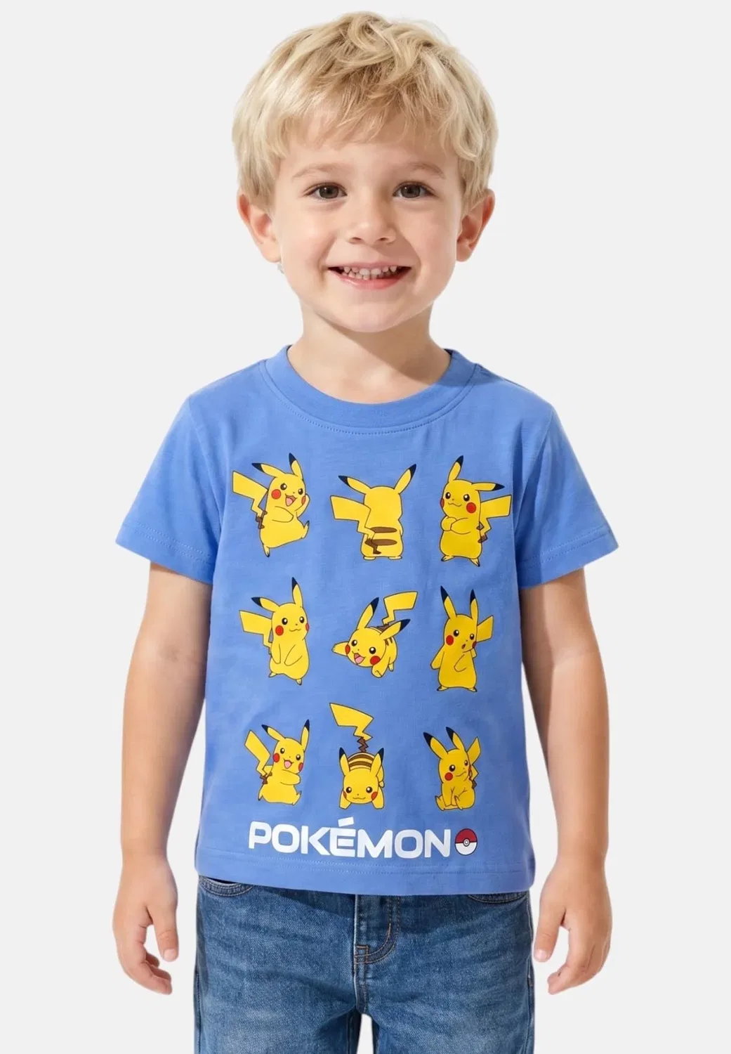 Футболка с принтом Pokemon, Bleu