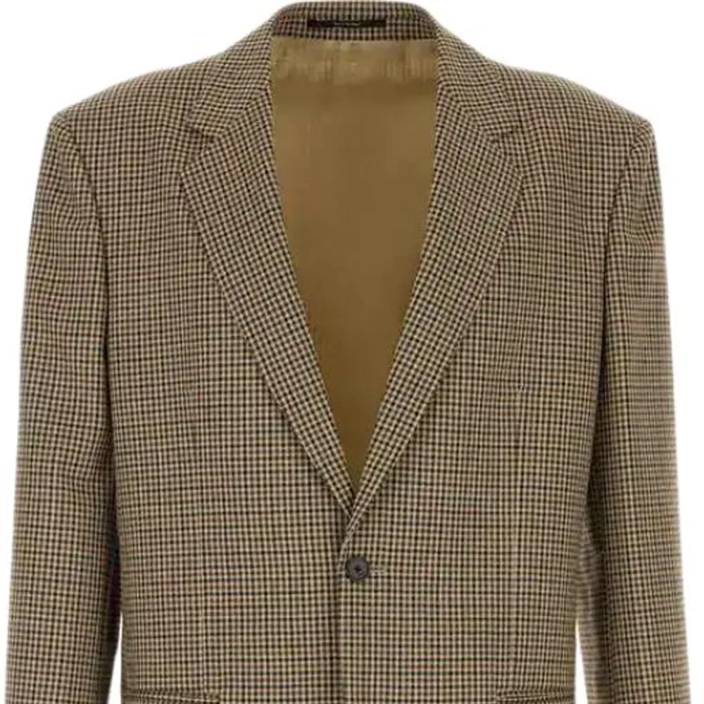Мужской деловой костюм с лацканами, прямой крой, Beige, GUCCI — фото 4