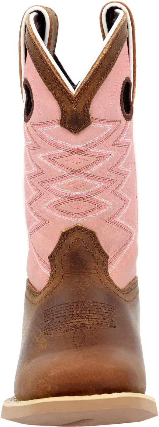 Детские сапоги для девочек с принтом Durango Lil Big Kids’ Dark Chestnut Bubblegum Durango, Dark Chestnut And Bubble Gum — фото 4