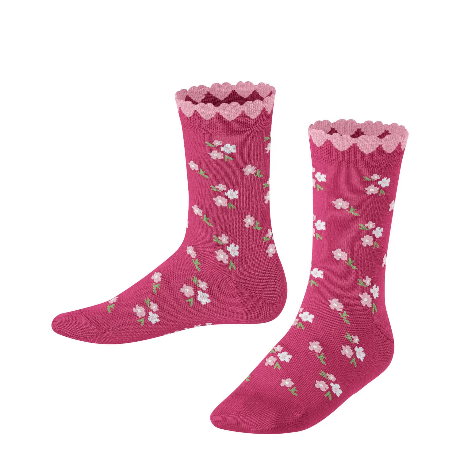 Детские носки для девочек с цветочным принтом Ditsy Flowers Falke, Rot