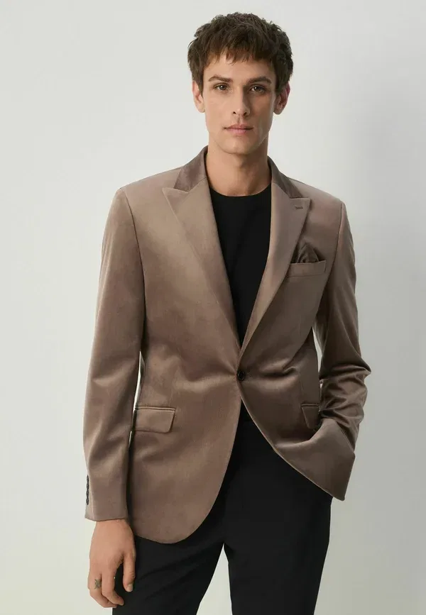 Пиджак вельветовый Blazer jacket Next, taupe, коричневый