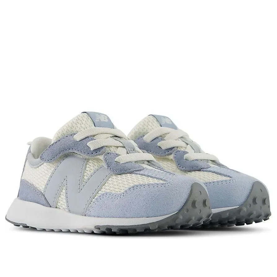 Детские кроссовки с текстильным верхом 327 'Snow Gray Light Zinc Blue' New Balance, Snow Gray/Light Zinc Blue — фото 4