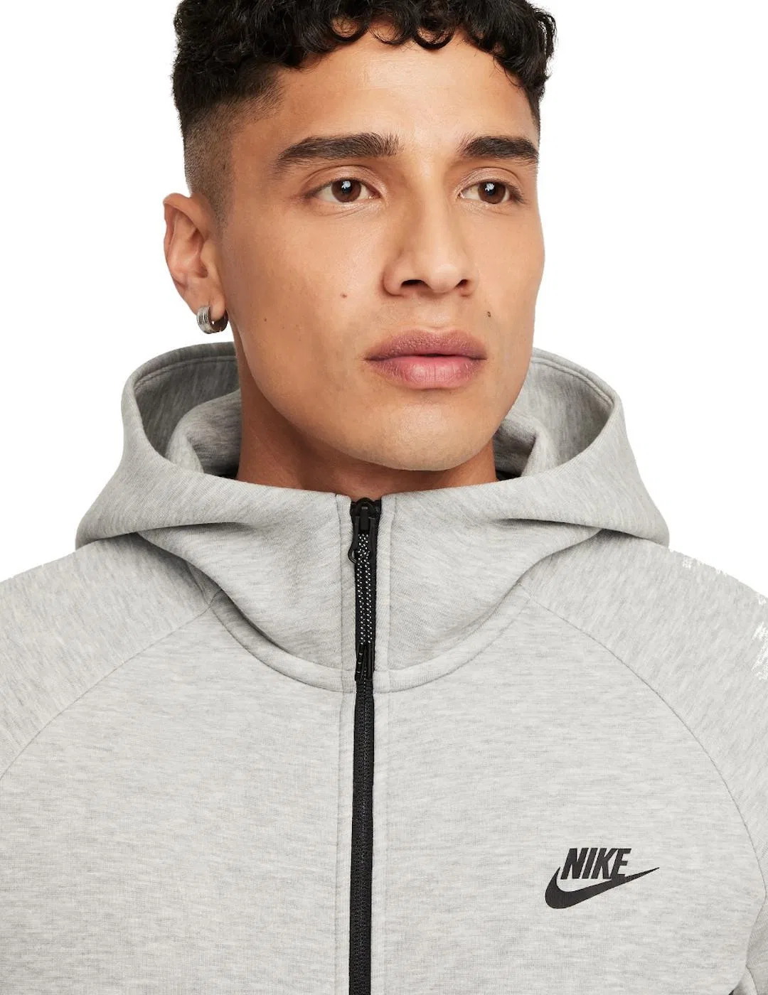 Мужское худи Tech Grey Nike, серое — фото 3