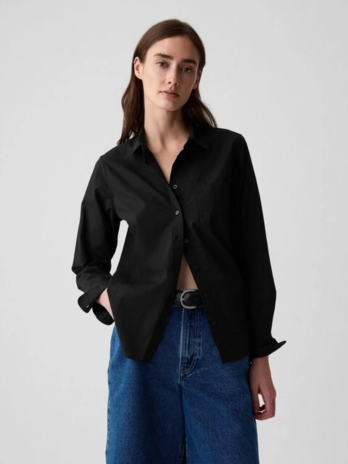 Рубашка классическая Gap, Black