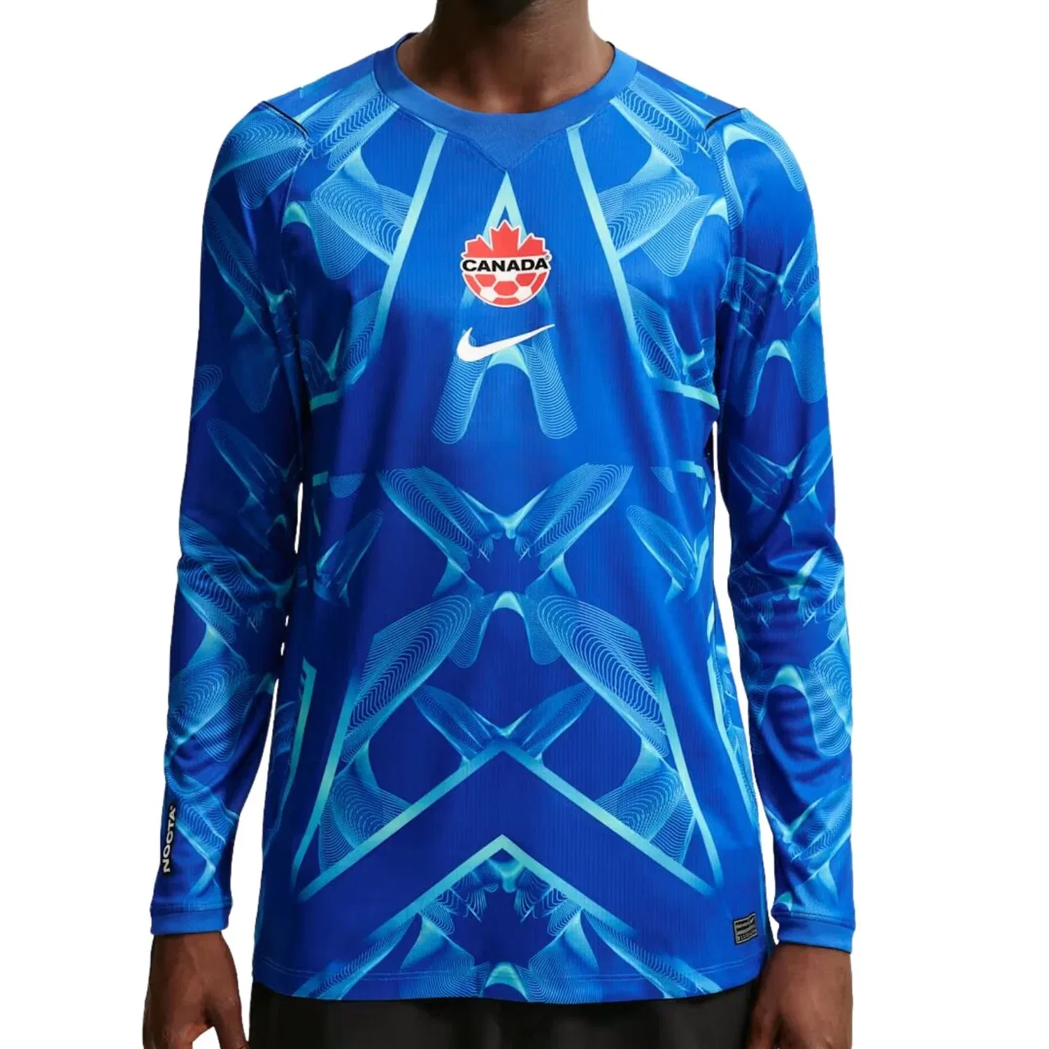 Мужская футболка с коротким рукавом Nike x Canada x NOCTA Cryoshot Goalkeeper T-Shirt, синий — фото 3