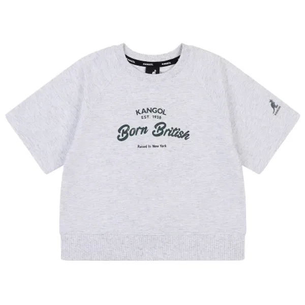 Футболка с графическим принтом, SA 0109, Kangol Kids, меланжевый серый