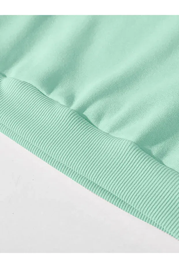 Детские свитшот для девочек хлопковый Neromoda, Mint — фото 3