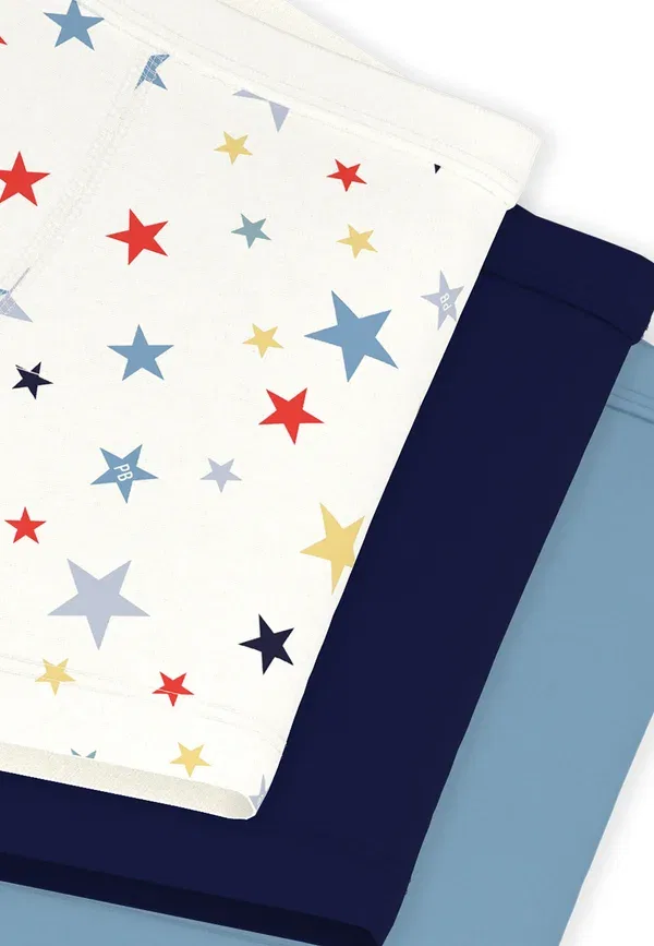 Комплект трусов, хлопок 100%, 3 pack - trunks, Petit Bateau, Multi-colored, мультиколор — фото 3