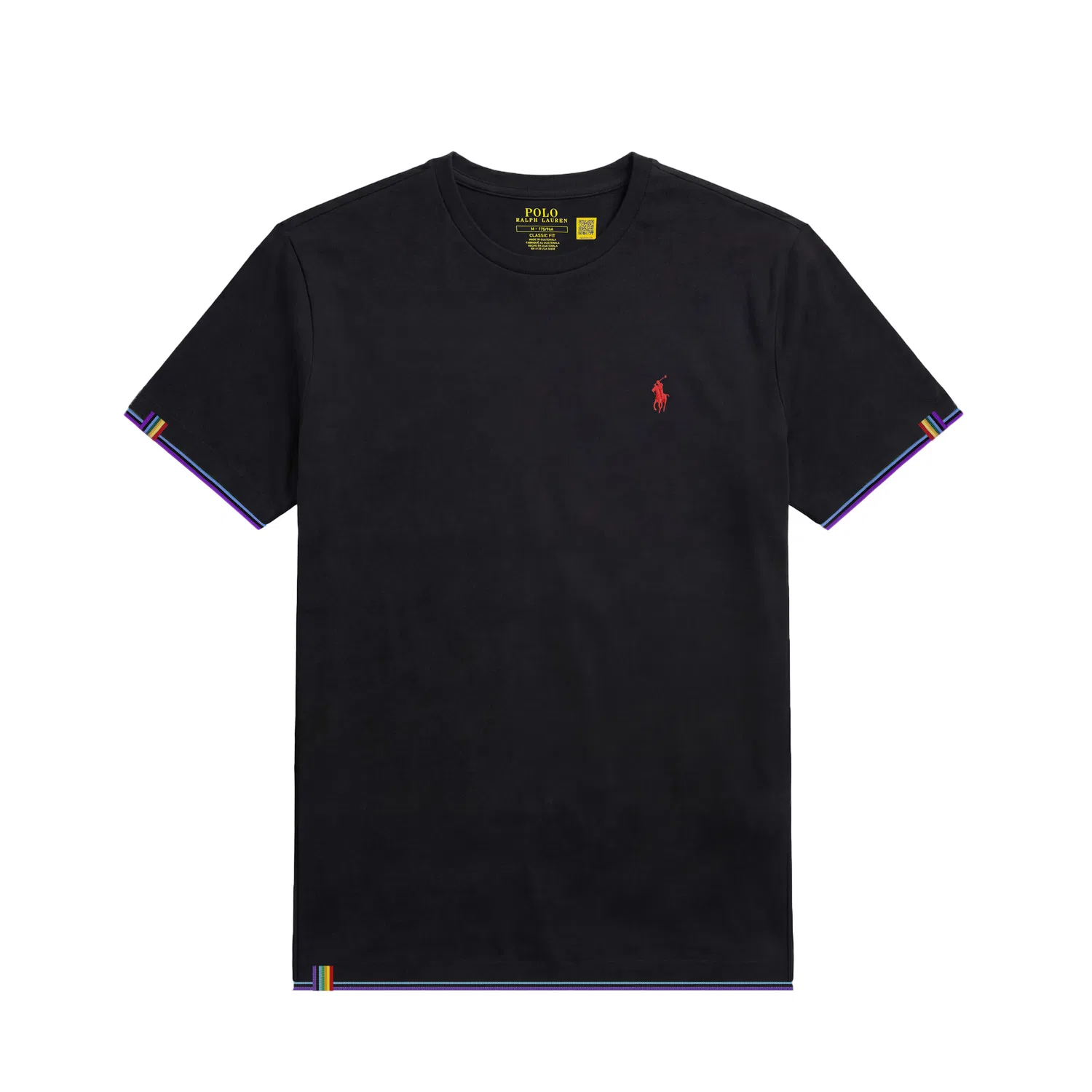 Футболка с круглым вырезом и прямым кроем Polo Ralph Lauren, Черный