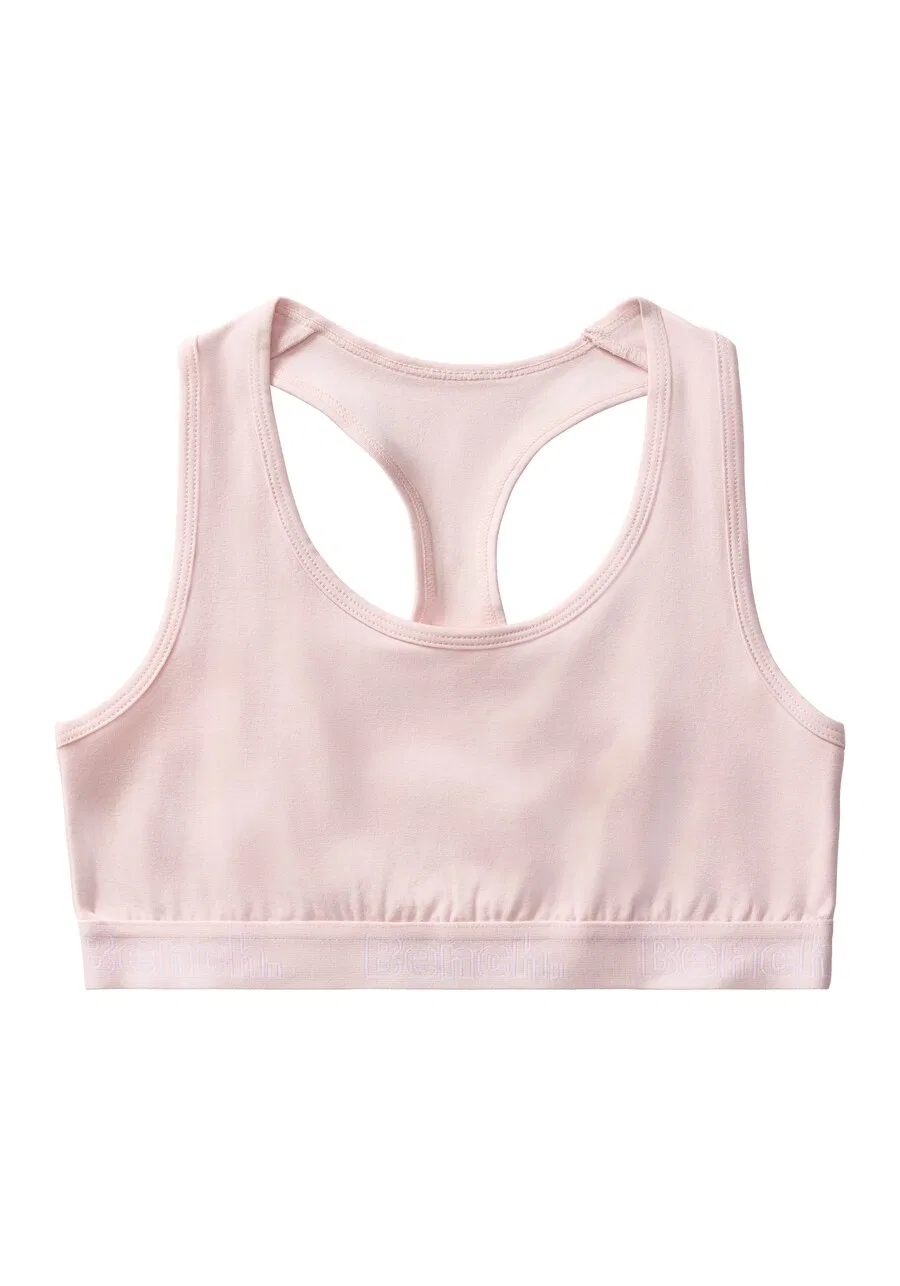 Майка-топ BENCH Bralette небесно-голубого, темно-зеленого и белого цветов — фото 2