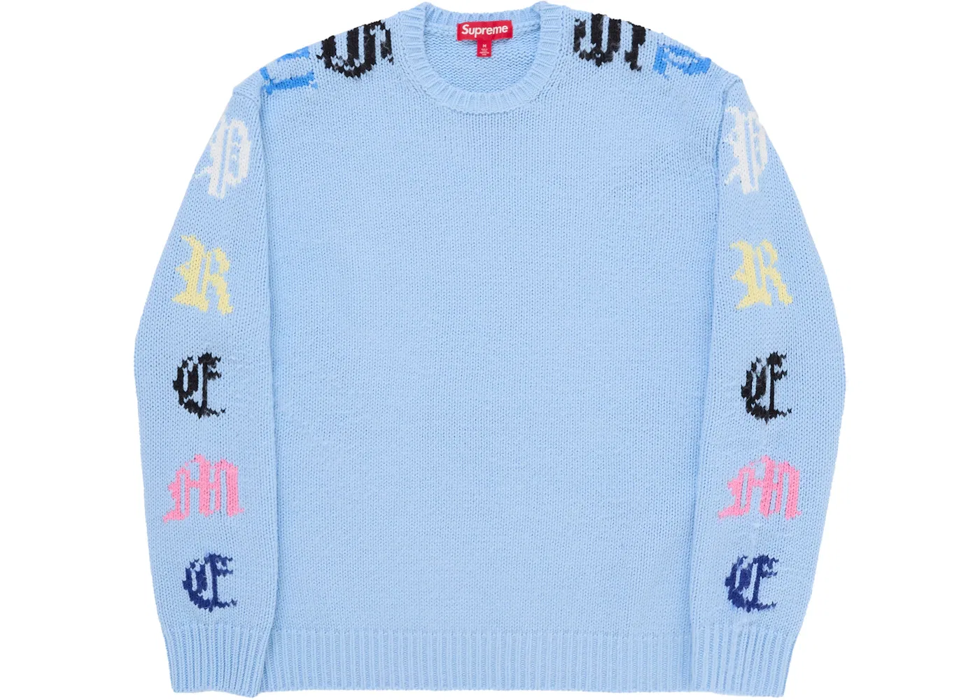 Мужской свитер с длинным рукавом Old English Sleeves Supreme, Light Blue