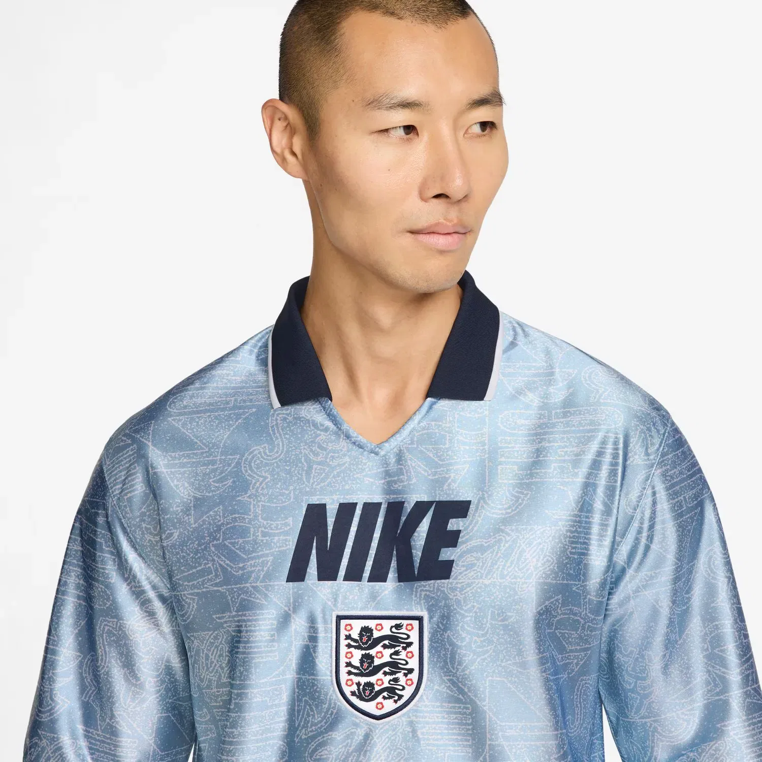 Мужская футболка с длинным рукавом Англия 2026 Nike, Azul — фото 3
