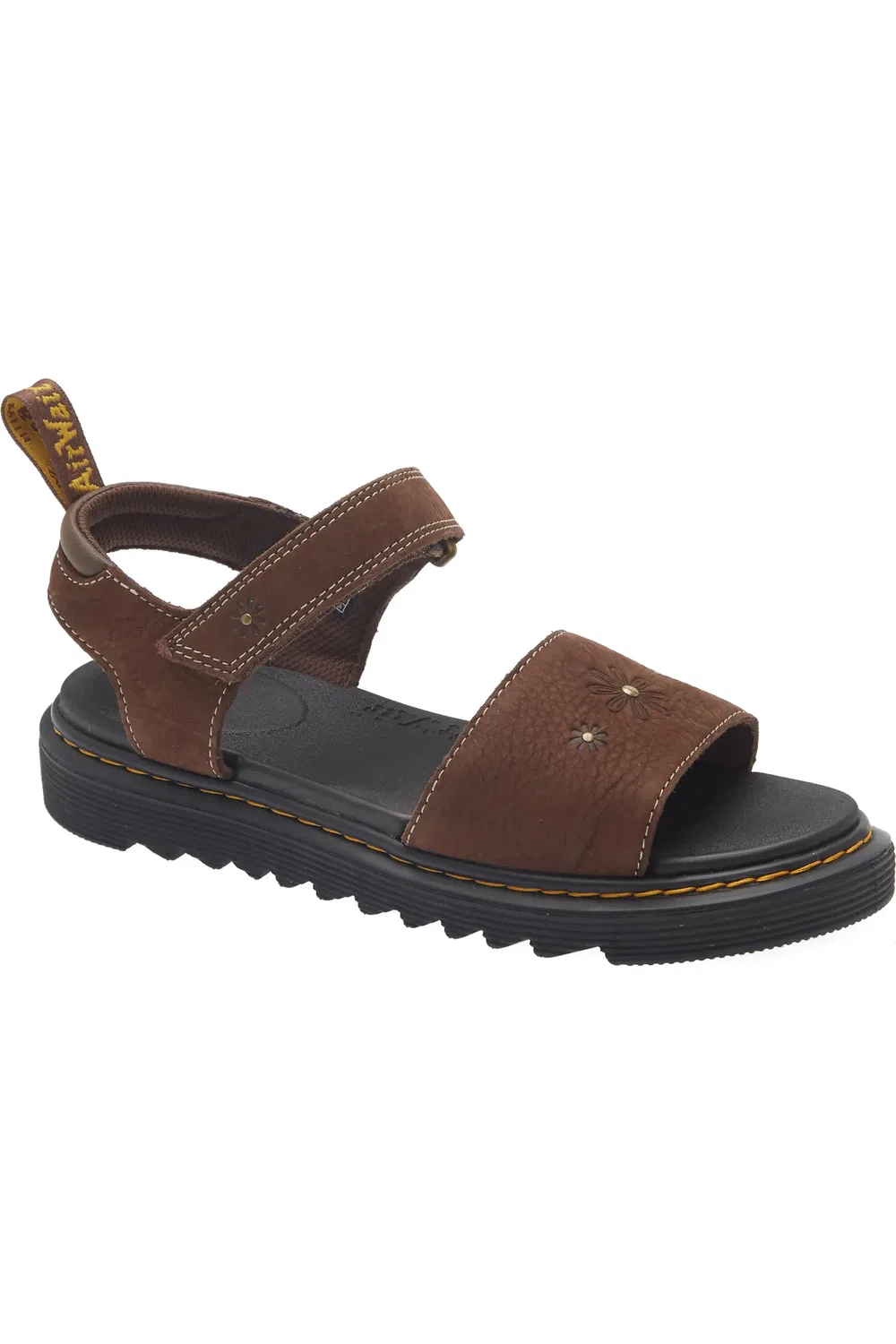 Детские сандалии Dr. Martens Marlowe II, с цветочным принтом, коричневый