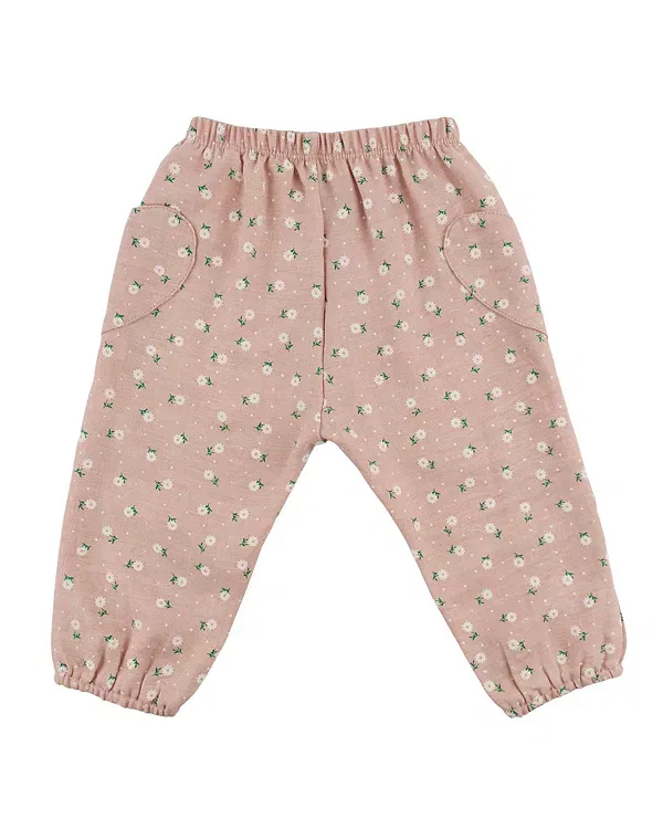 Детские брюки для девочек хлопковые Oh Baby!, Blush — фото 2