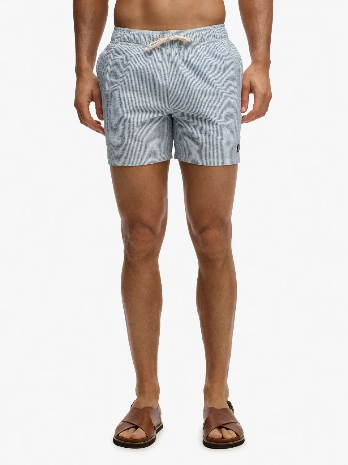 Плавки Superdry Seer Sucker 15", белые — фото 3