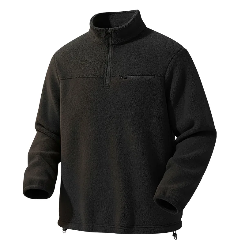 Детская куртка из флиса с воротником-стойкой MINISO, Black (Logo)