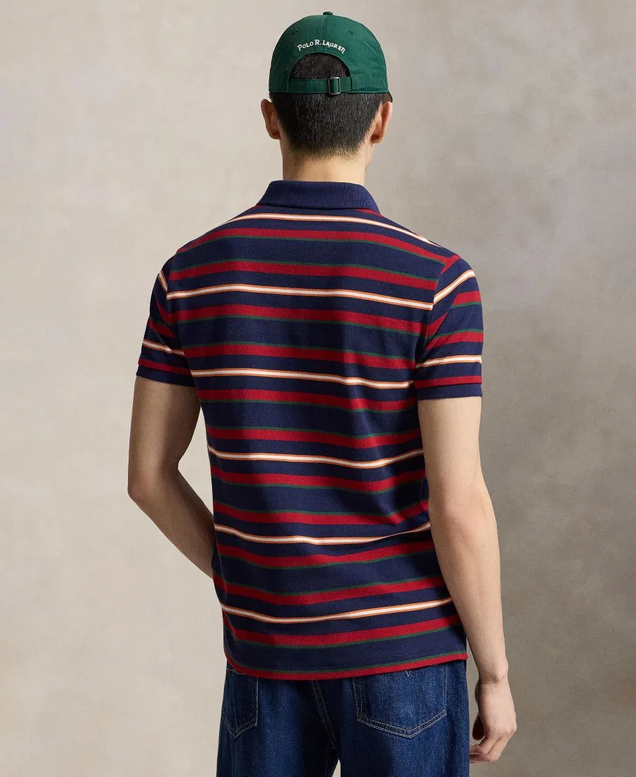 Поло с коротким рукавом, с полосой Polo Ralph Lauren, Newport Navy Multi — фото 4