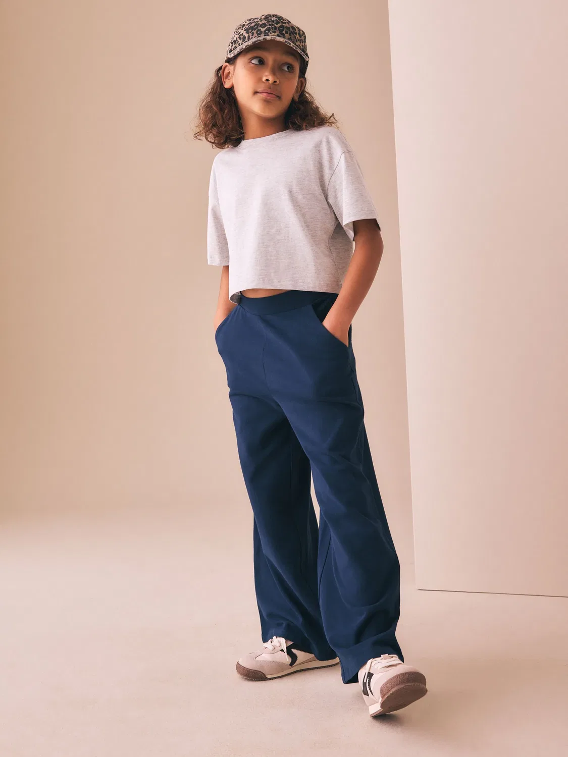 Брюки широкие джерси 1 Pack Next, Navy Blue — фото 2