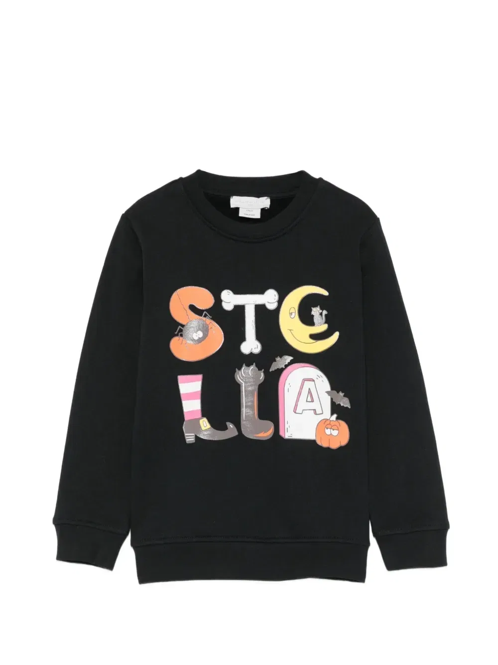 Свитер с логотипом Stella McCartney Kids, черный