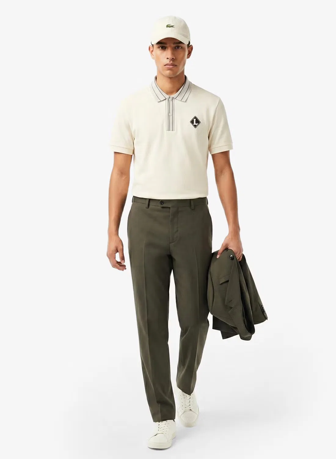 Поло классического кроя с нашивкой Lacoste, лапландия — фото 4