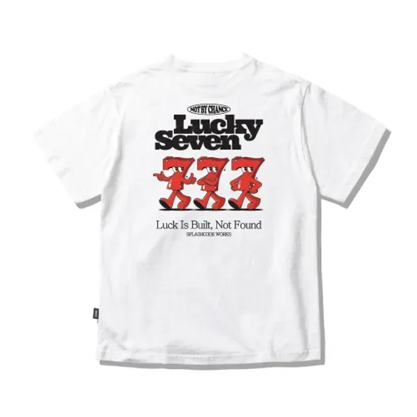 Футболка детская Lucky Seven, Splashcode Kids, белый