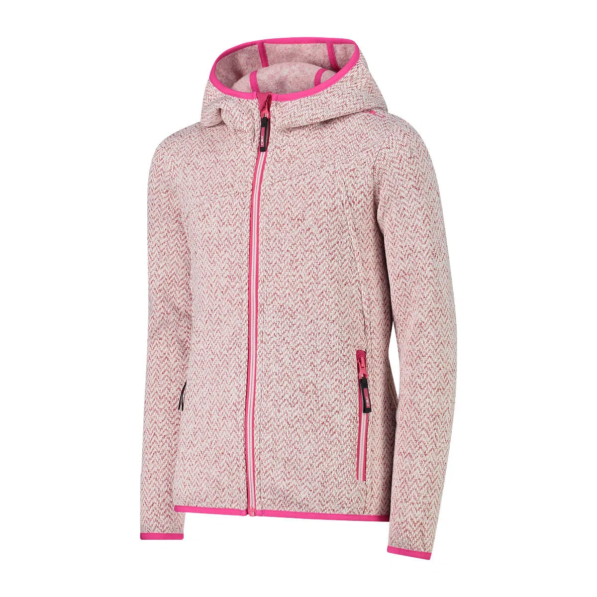 Детская куртка из флиса с капюшоном Cmp, Rosa Weiss Magentapink — фото 3