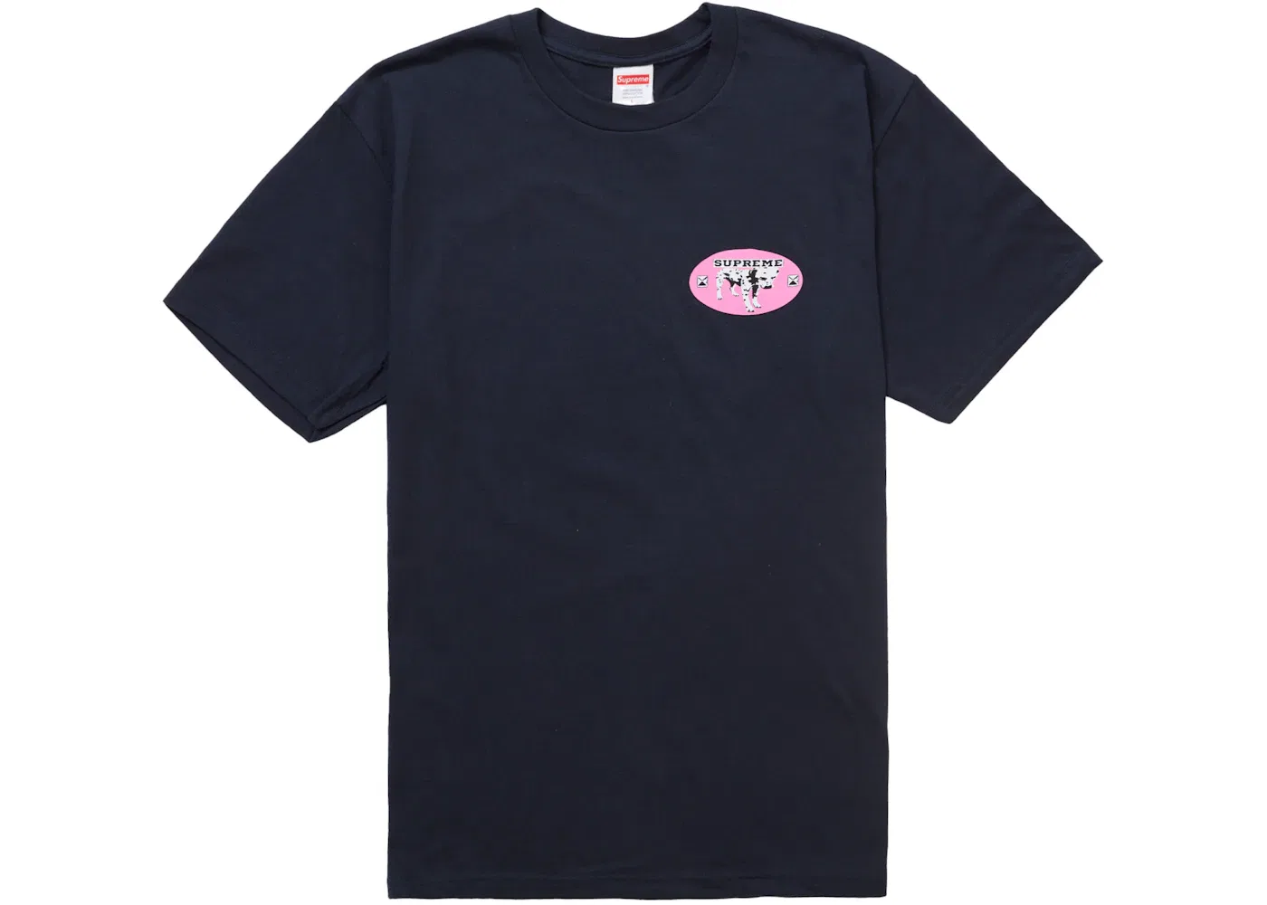 Мужская футболка с принтом Supreme Dalmatian Tee Supreme, Navy — фото 2