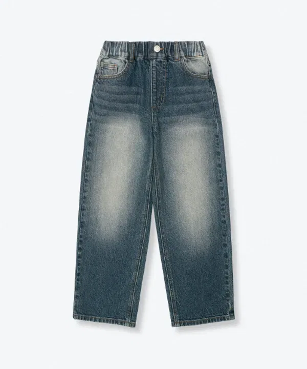 Джинсы с широкой посадкой, Big Brush, Musinsa Standard Kids, Medium Indigo — фото 3