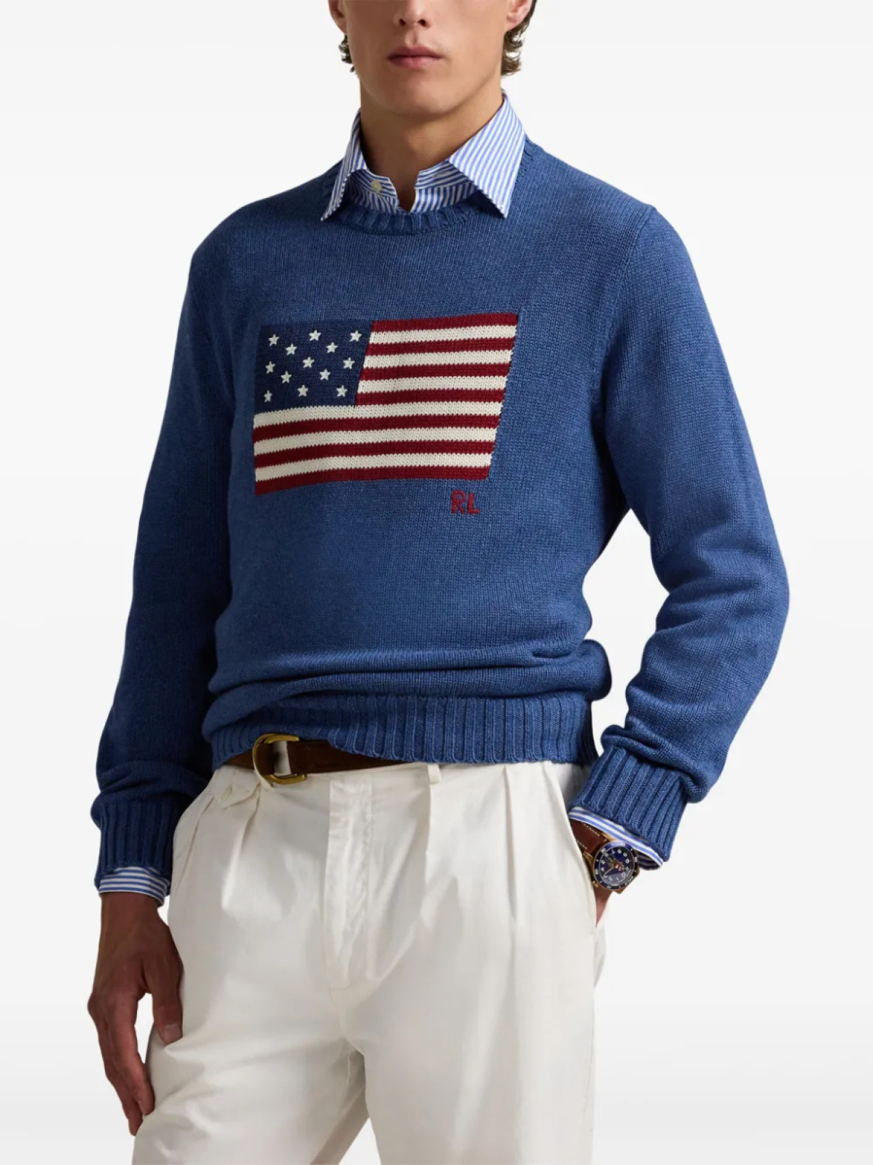 Polo Ralph Lauren свитер Flag, синий — фото 3