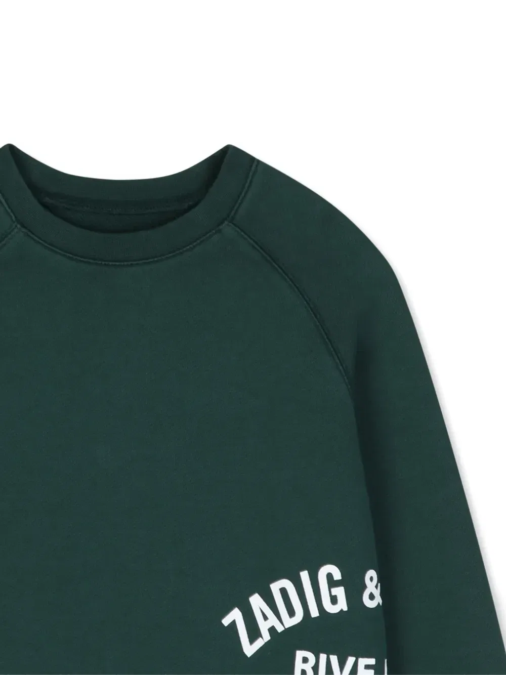 Толстовка с рукавами реглан и логотипом Zadig & Voltaire Kids, зеленый — фото 3