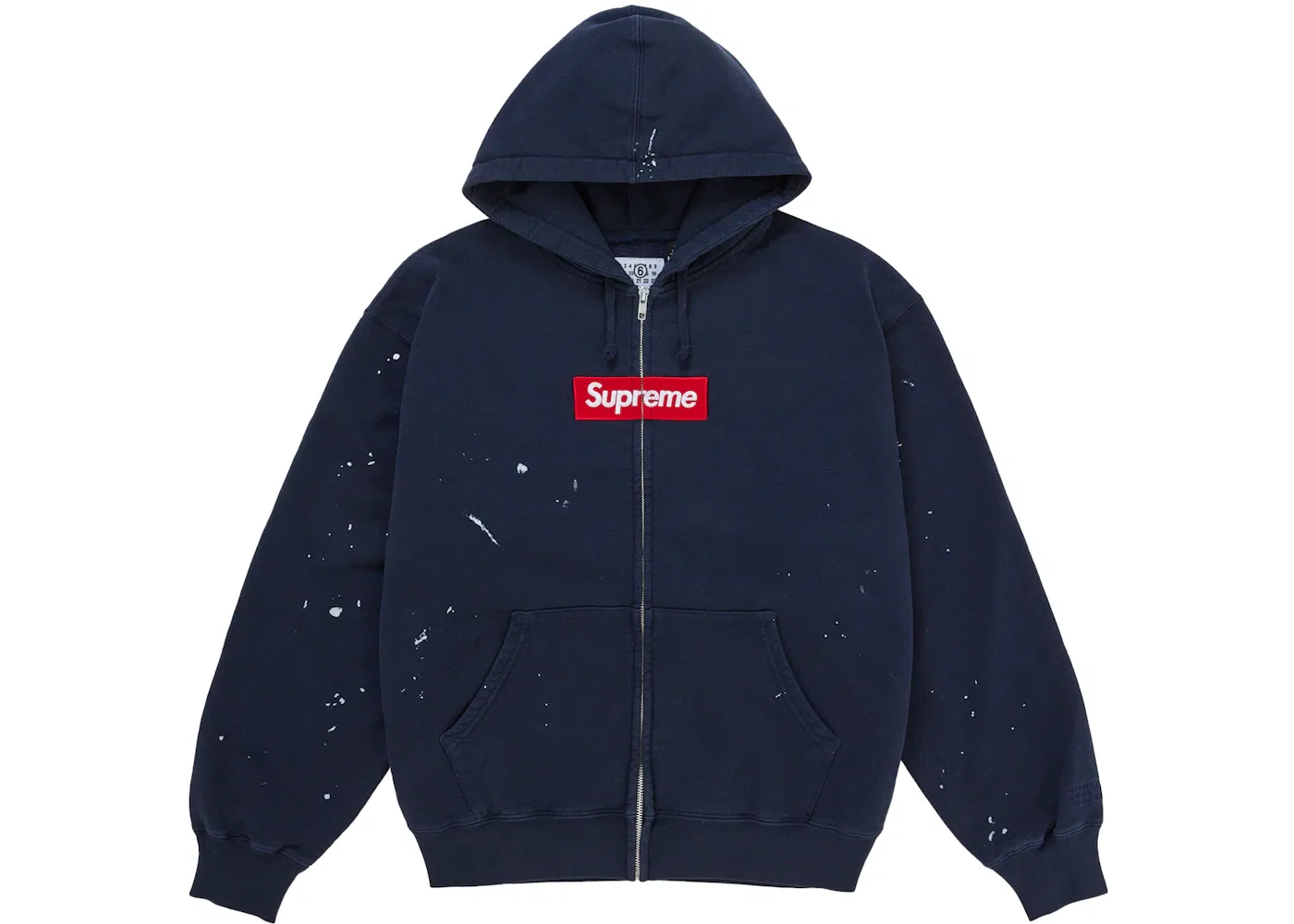 Мужская худи на молнии с капюшоном с принтом Sweatshirt Supreme, Navy