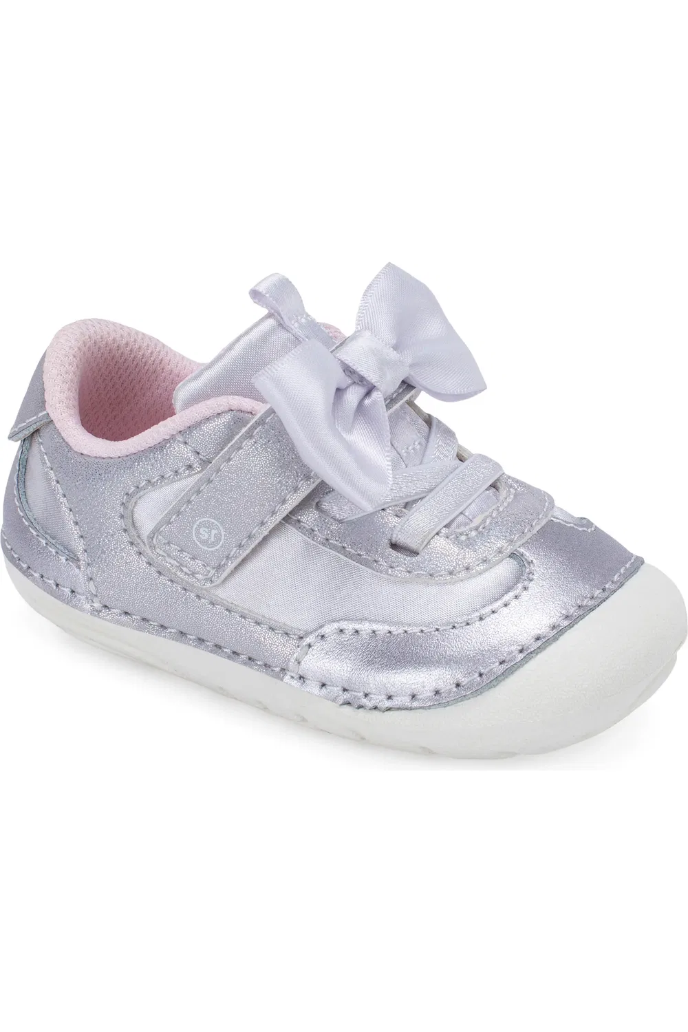 Кроссовки детские на липучке Soft Motion Jules Stride Rite, Silver Lavender