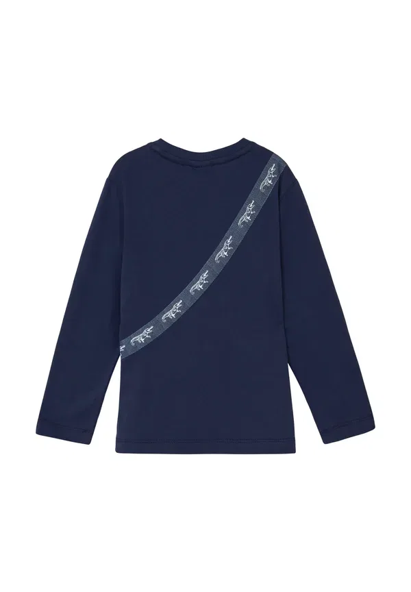 Лонгслив с нагрудным карманом Longsleeve mit aufgesetzter reissverschlusstasche S.Oliver, Tiefblau, синий — фото 3