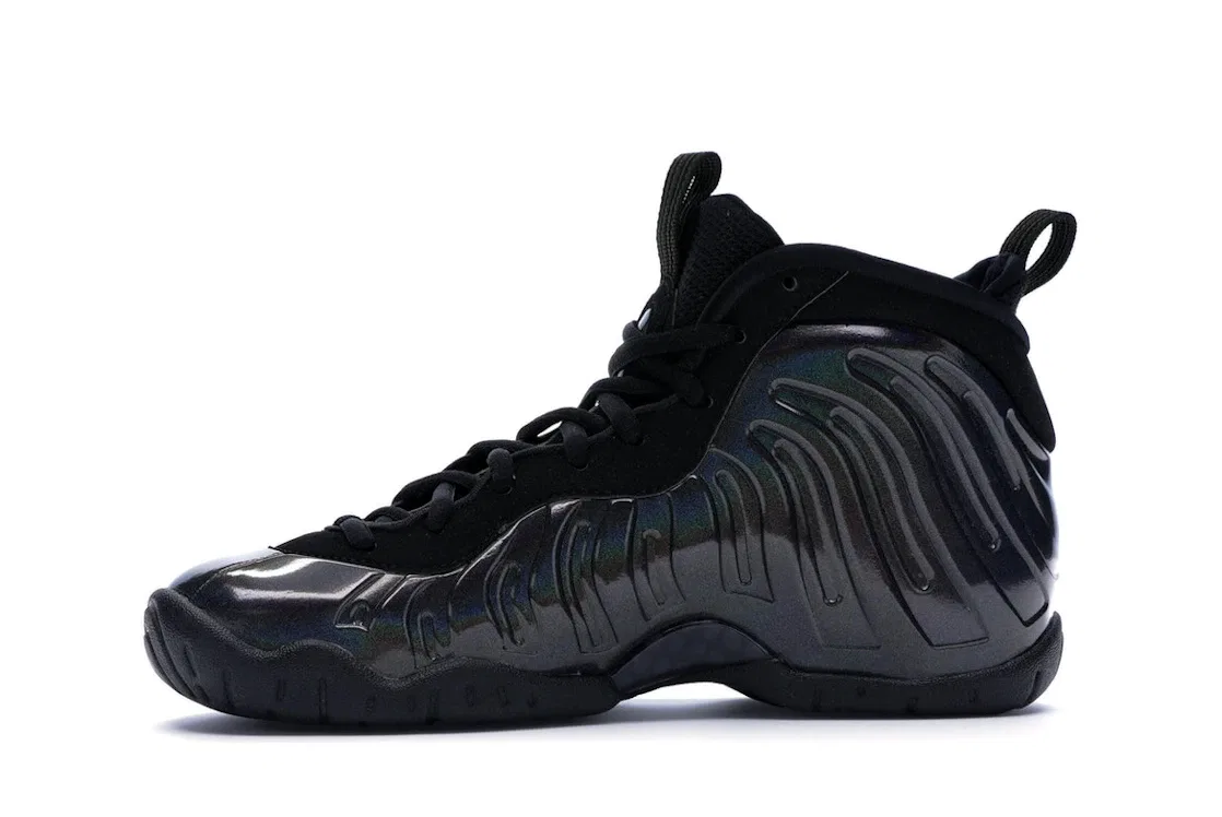 Детские кроссовки Lifestyle с технологией Zoom Air Nike Air Foamposite One, Legion Green/Black-Black — фото 3