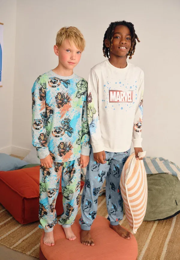 Комплект пижамы из 2 предметов с принтом Marvel, License jogger 2 pack set, Next, Multi Marvel — фото 2