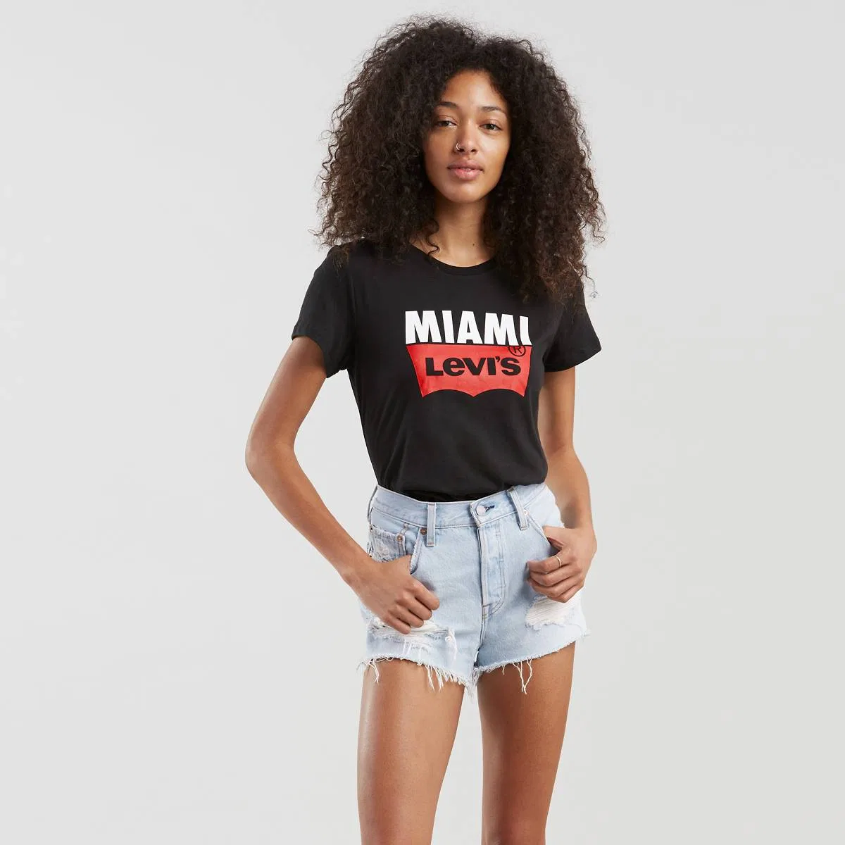 Футболка с логотипом Levi's Miami, Black