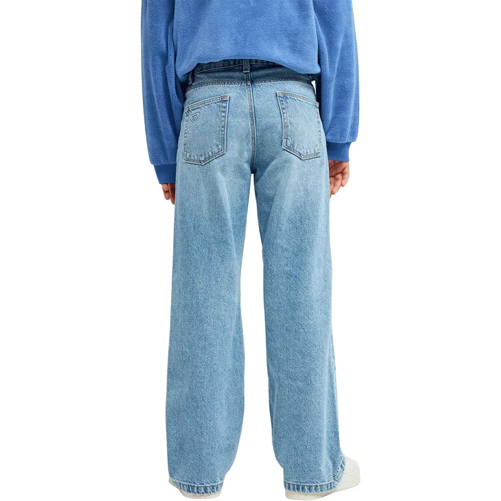 Детские джинсы для девочек с широкой штаниной Roxy, Blue — фото 2