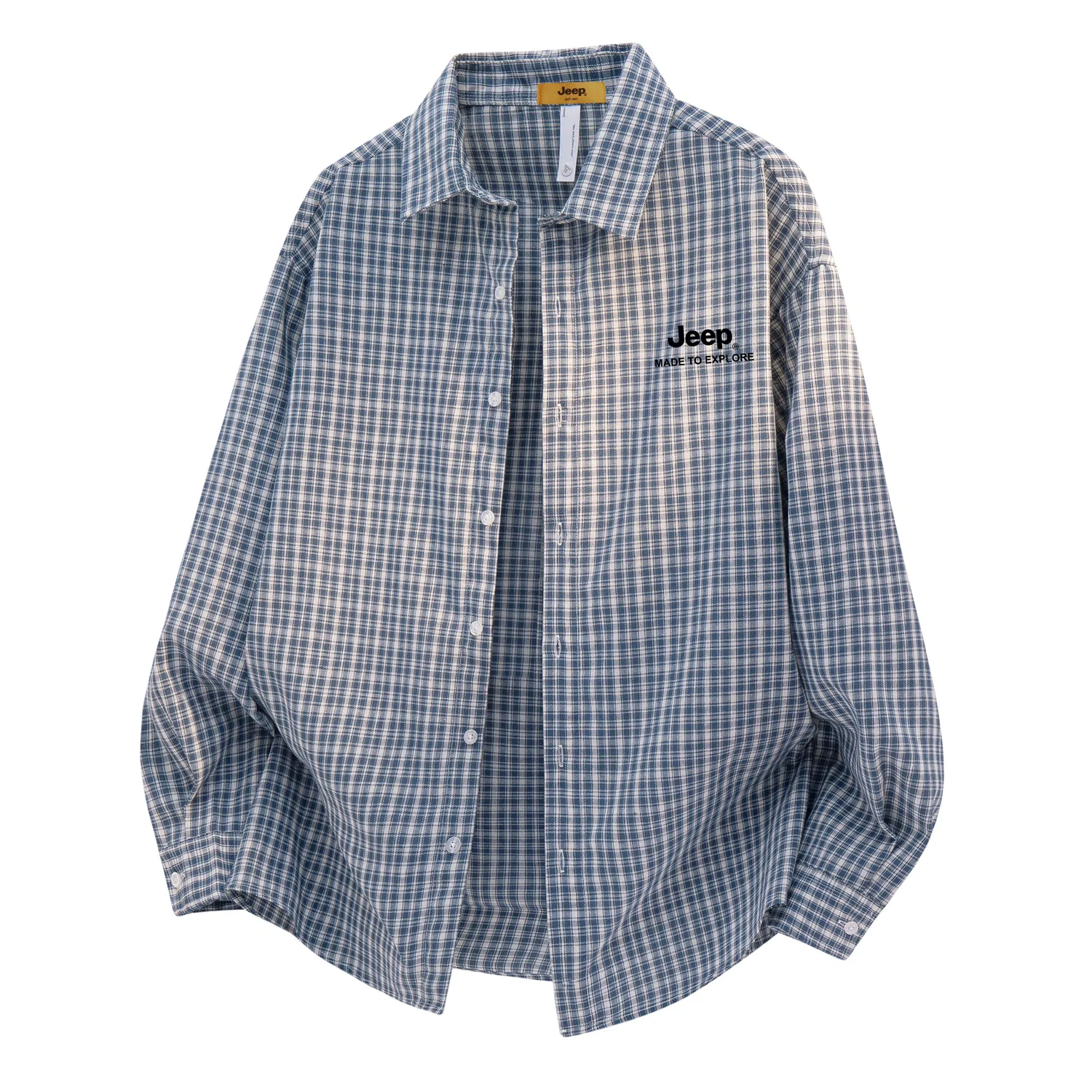 Детская рубашка с воротником из хлопка Jeep Leisure Collection, Blue