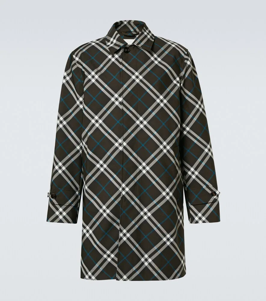 Дождевик Burberry в клетку Burberry, мультиколор