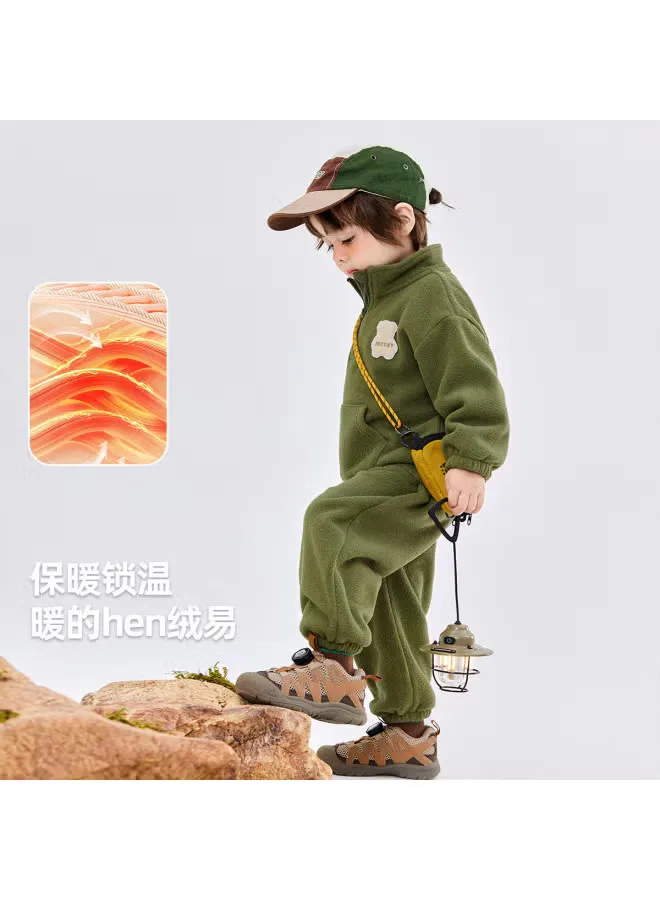 Комплект детской одежды для кемпинга с зимним утеплением, модель Boys' camping set, Doodle Home, хаки — фото 4